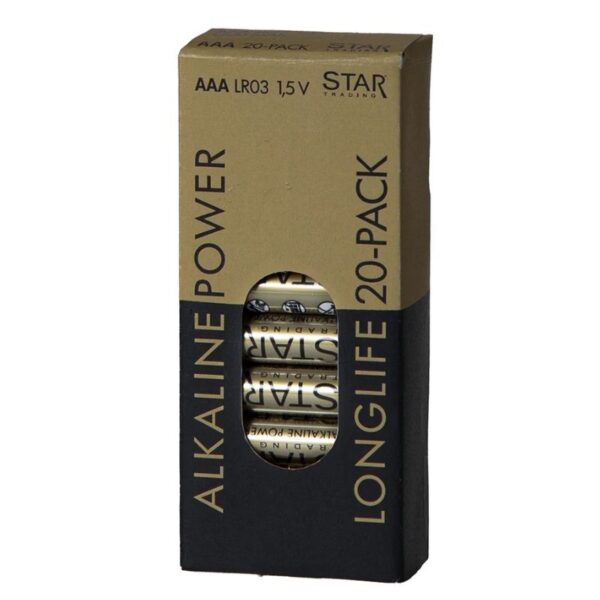 Zestaw 20 x bateria AAA 1,5V 2900mAH alkaiczna