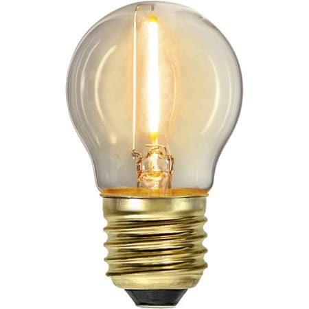 Żarówka LED SOFT GLOW E27 G45 0,8W 2100k Biała ciepła