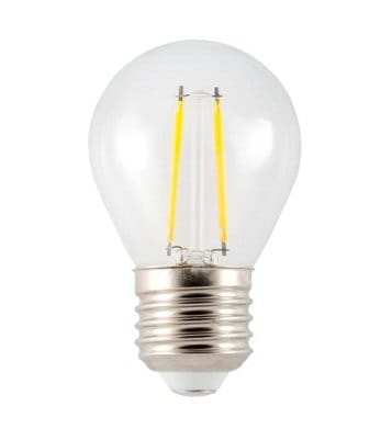 Żarówka LED 2w  G45 E27 230lm filament  biała ciepła
