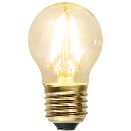 ŻARÓWKA LED G45 1,5W FILAMENT 2100K BIAŁA CIEPŁA