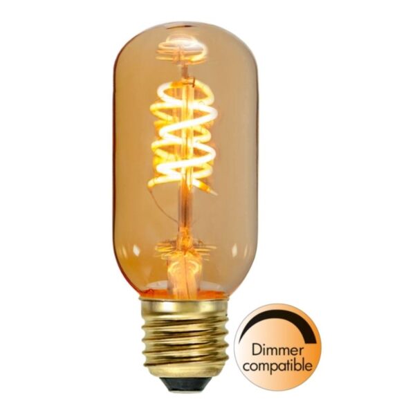 Żarówka LED T45 2W, spiralna, 2200K, DECOLED AMBER Ściemniana
