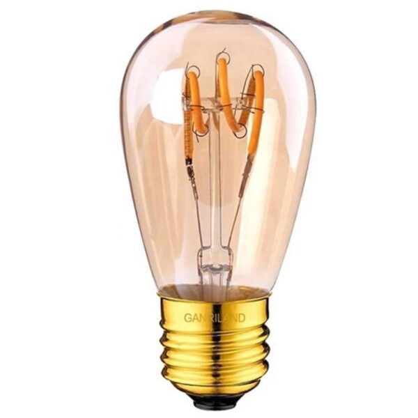 Żarówka do girlandy 2W Gold Spiral LED Edison