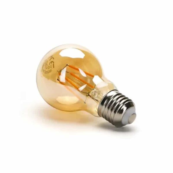 Żarówka A60 4W E27Amber 2200K, 430lm, biała ciepła
