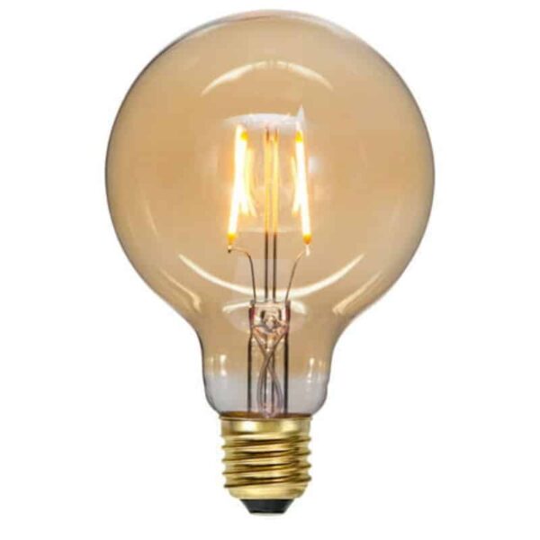 Żarówka LED G95 Plain Amber 0,75W, 80lm, złota 2000K
