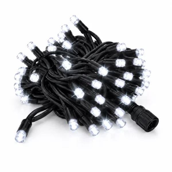 Profesjonalne lampki choinkowe, 10m białe zimne + biały flash, 100 LED, System PRO IP67