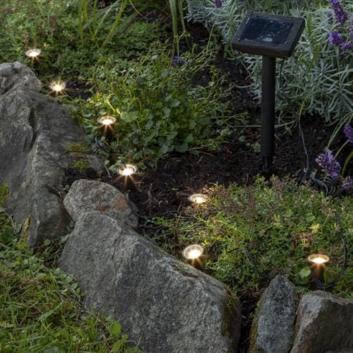 Łańcuch solarny LED do ogrodu - świetliki 25lm