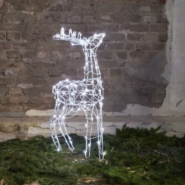 Jeleń LED zewnętrzny, dekoracja ogrodowa, 90cm