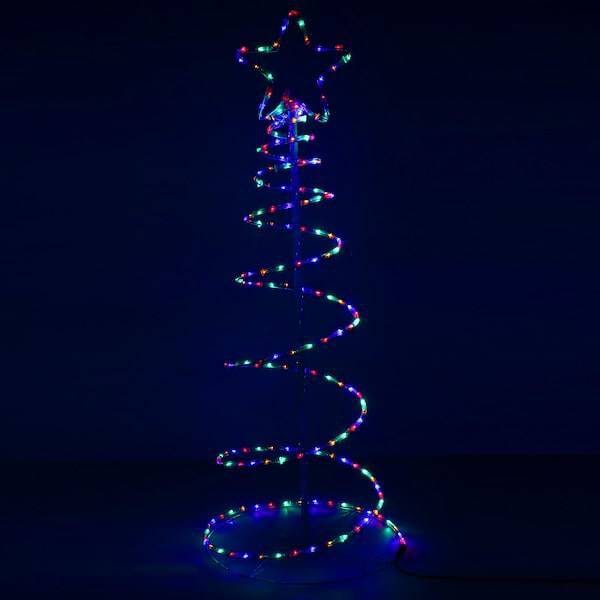 Choinka LED na zewnątrz / multikolor wąż LED 135cm