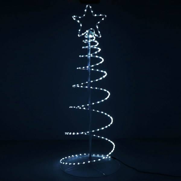 Choinka LED na zewnątrz / biały zimny wąż LED 135cm