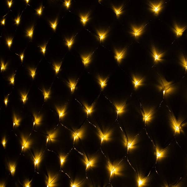 Siatka LED kurtyna 100 LED na baterie silikon