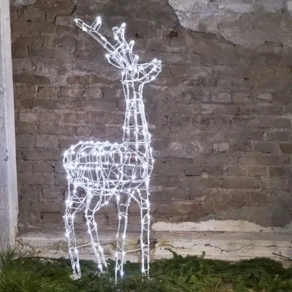 Jeleń LED, renifer, dekoracja ogrodowa, 120cm
