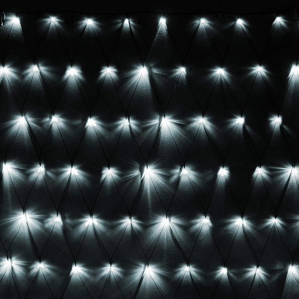 Siatka LED kurtyna 160 LED biały zimny 2 x 2,6m