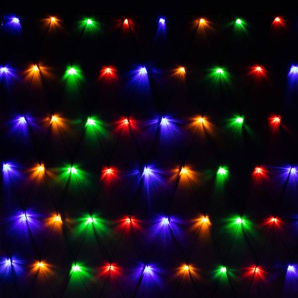 Siatka LED kurtyna 160 LED multikolor 2 x 2,6m