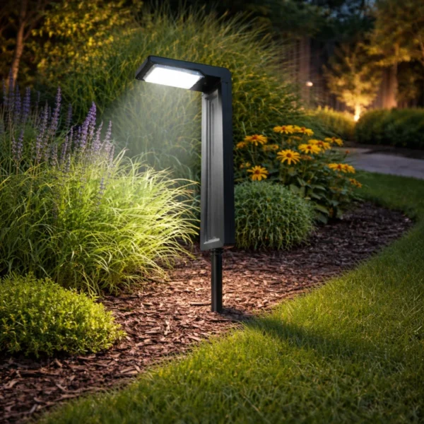 Słupek solarny LED SPIKE 58 cm IP44 6500K – czarny