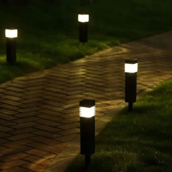 Lampa solarna ogrodowa słupek 39 cm
