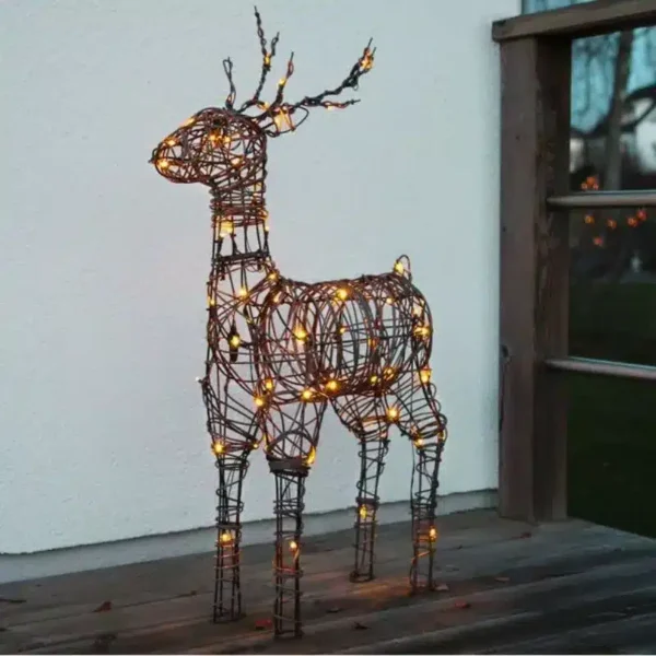 Renifer LED zewnętrzny, świecący VIXEN 90cm