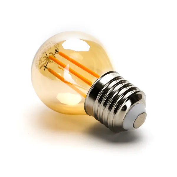Żarówka G45 4W E27 Amber 2200K, 400lm, biała ciepła